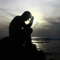 praying alone